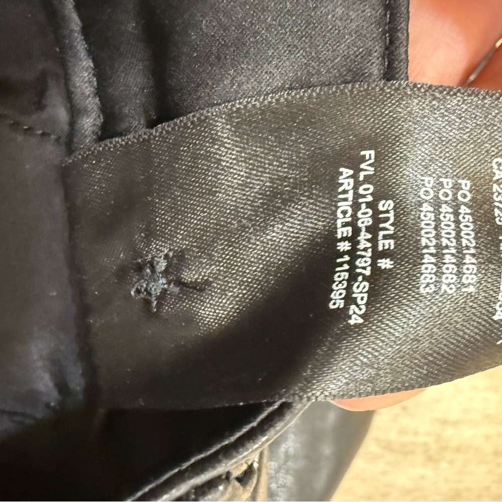 Aritzia Babatón Black Faux Leather Pants Size 6 Chic Office outfit Day to Night - Picture 7 of 14